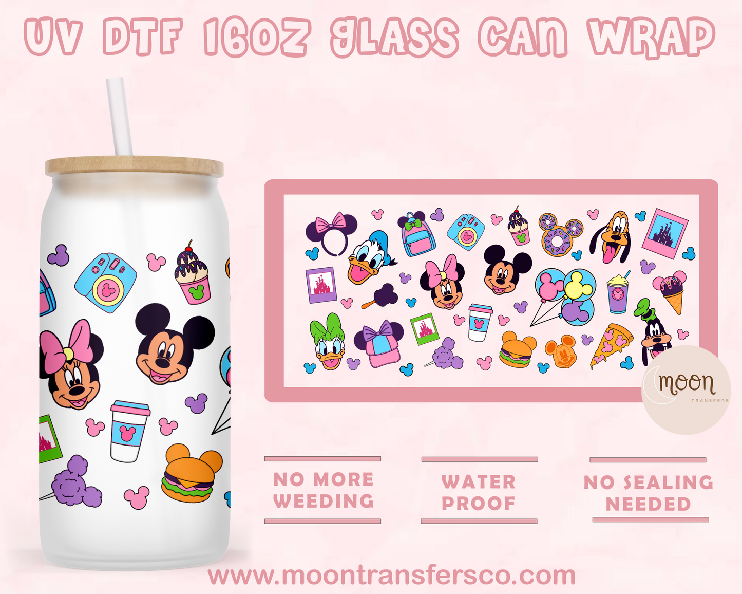 31- UV DTF 16oz Glass Can