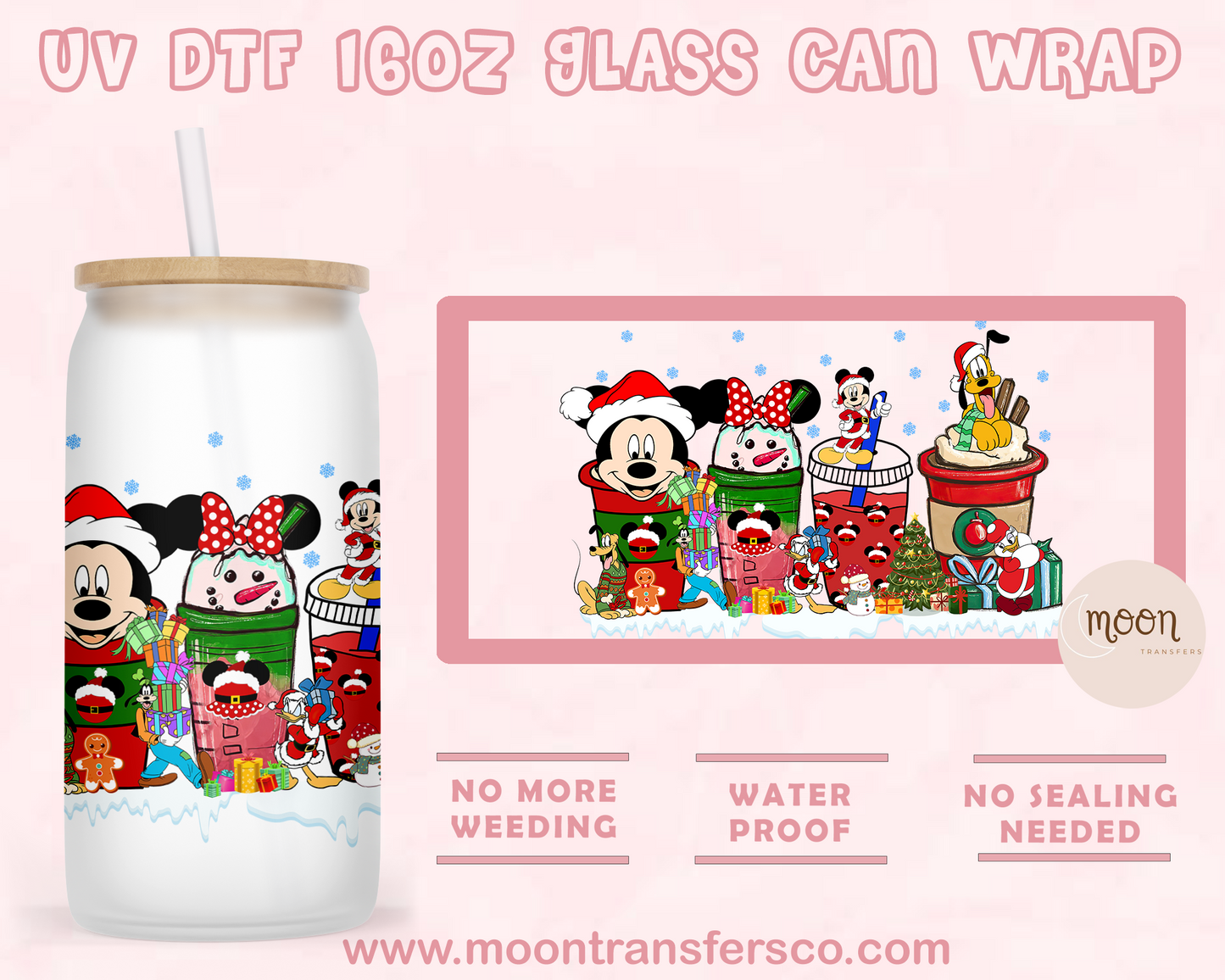 152- UV DTF 16oz Glass Can