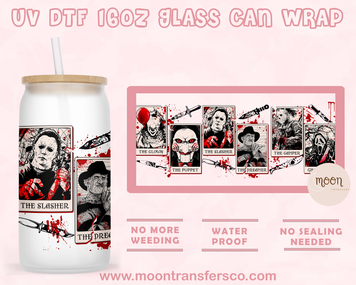 37- UV DTF 16oz Glass Can