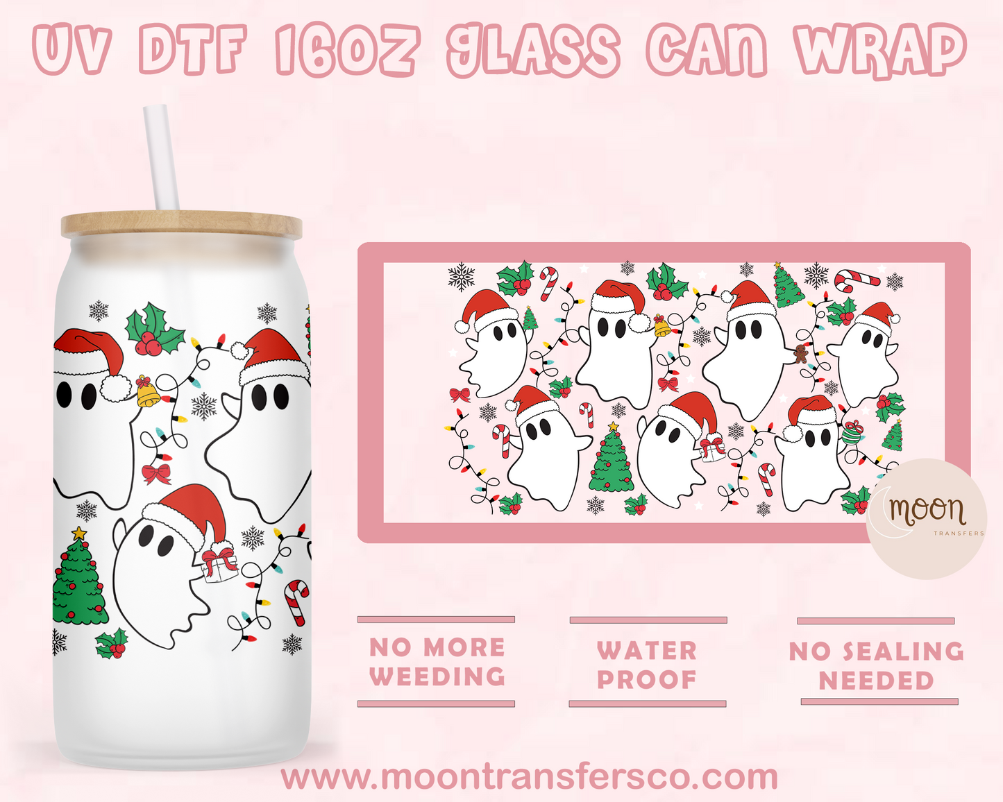 178- UV DTF 16oz Glass Can