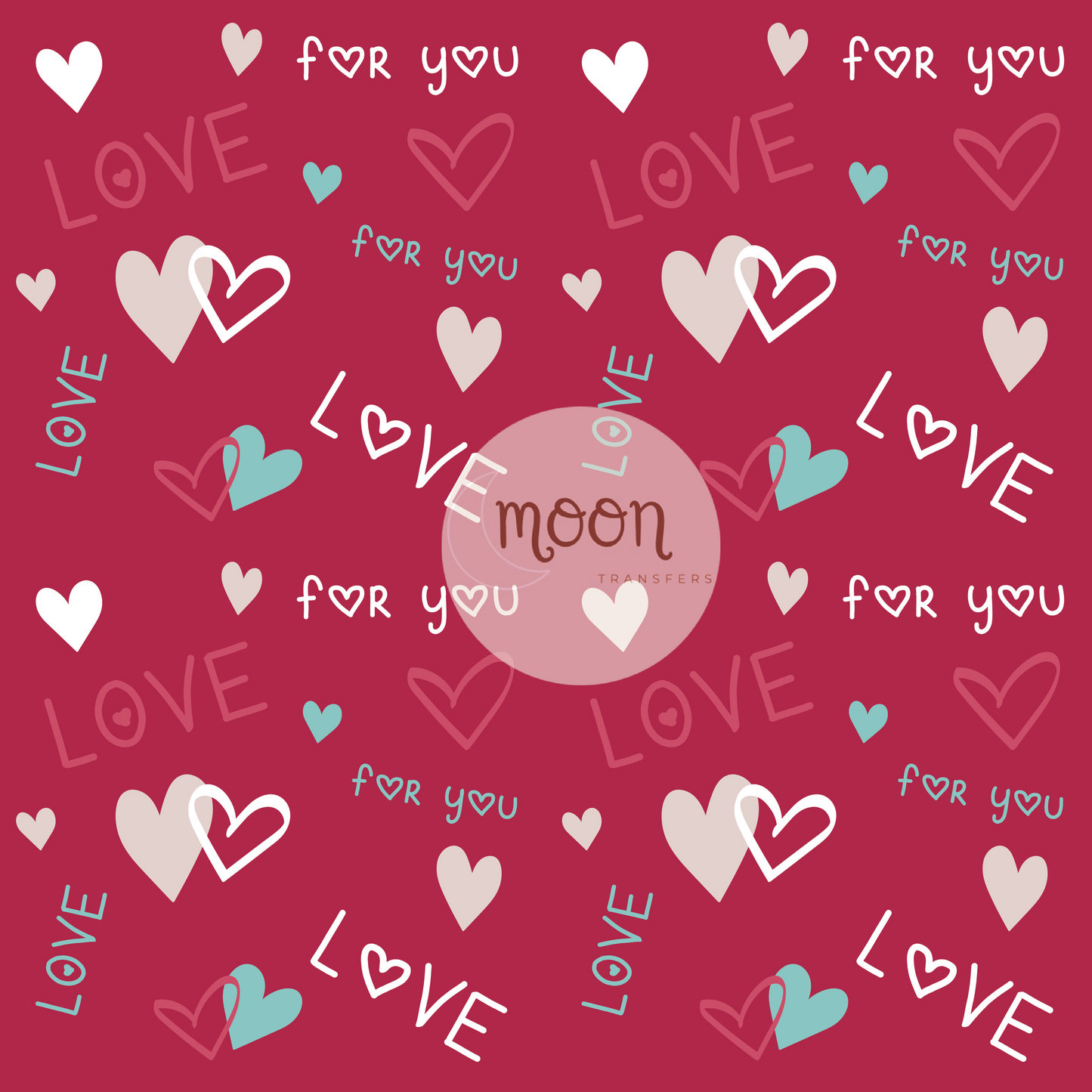 031 Love for you | Vinyl Sheet | 12x12 Vinyl Sheet | Patterned Vinyl