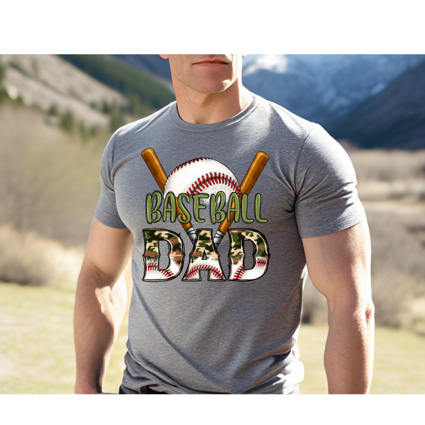 Dad Baseball -Full Color DTF Transfer