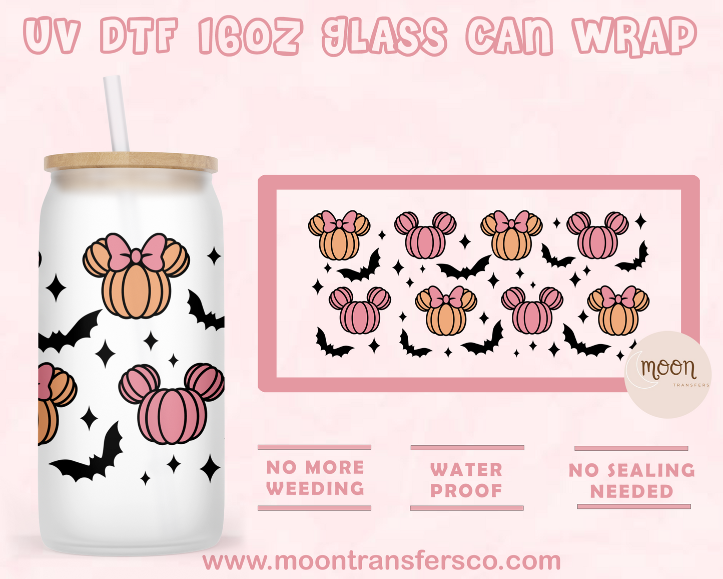 44- UV DTF 16oz Glass Can