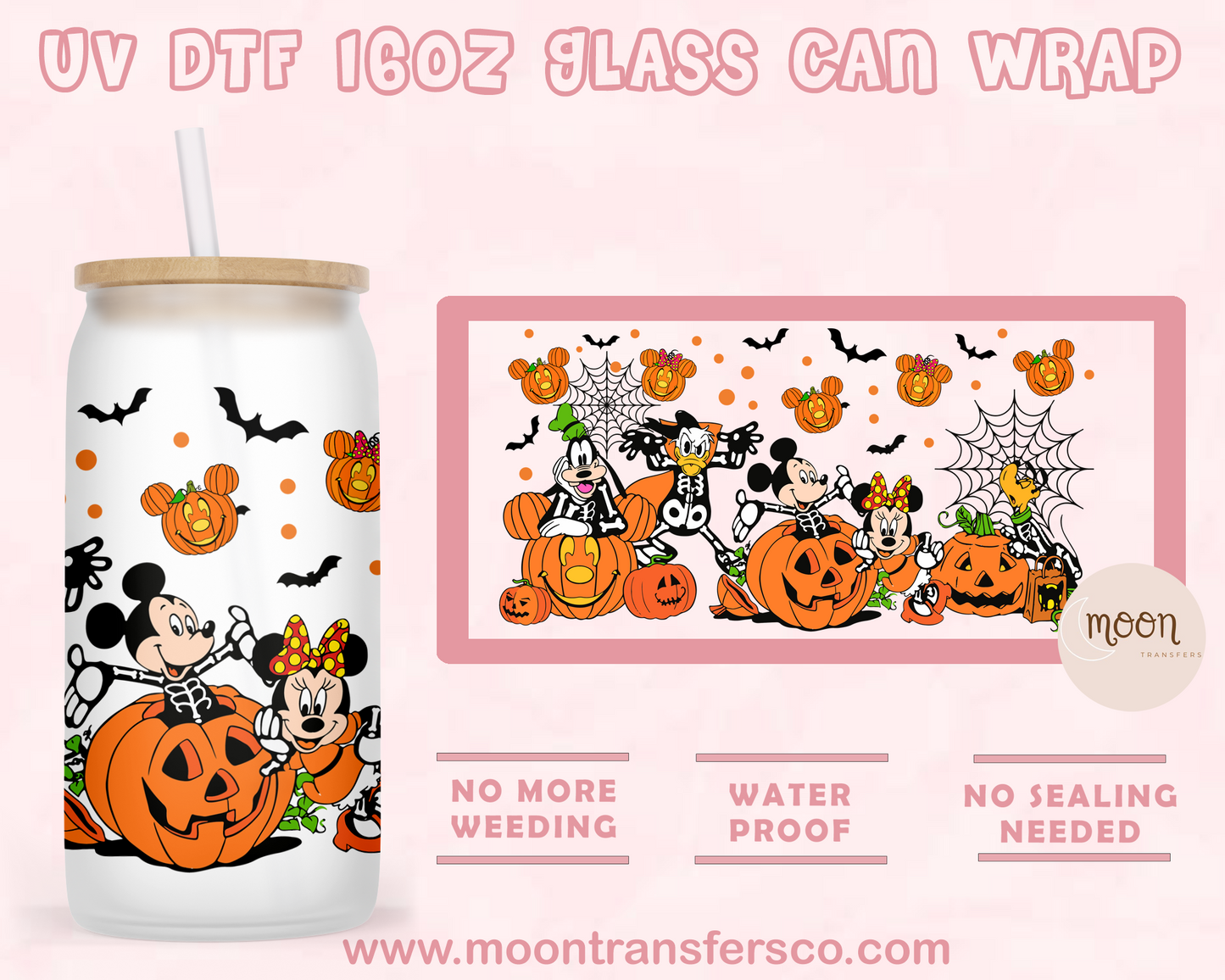 61 - UV DTF 16oz Glass Can