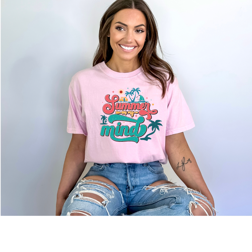 Summer on my Mind- Full Color DTF Transfer