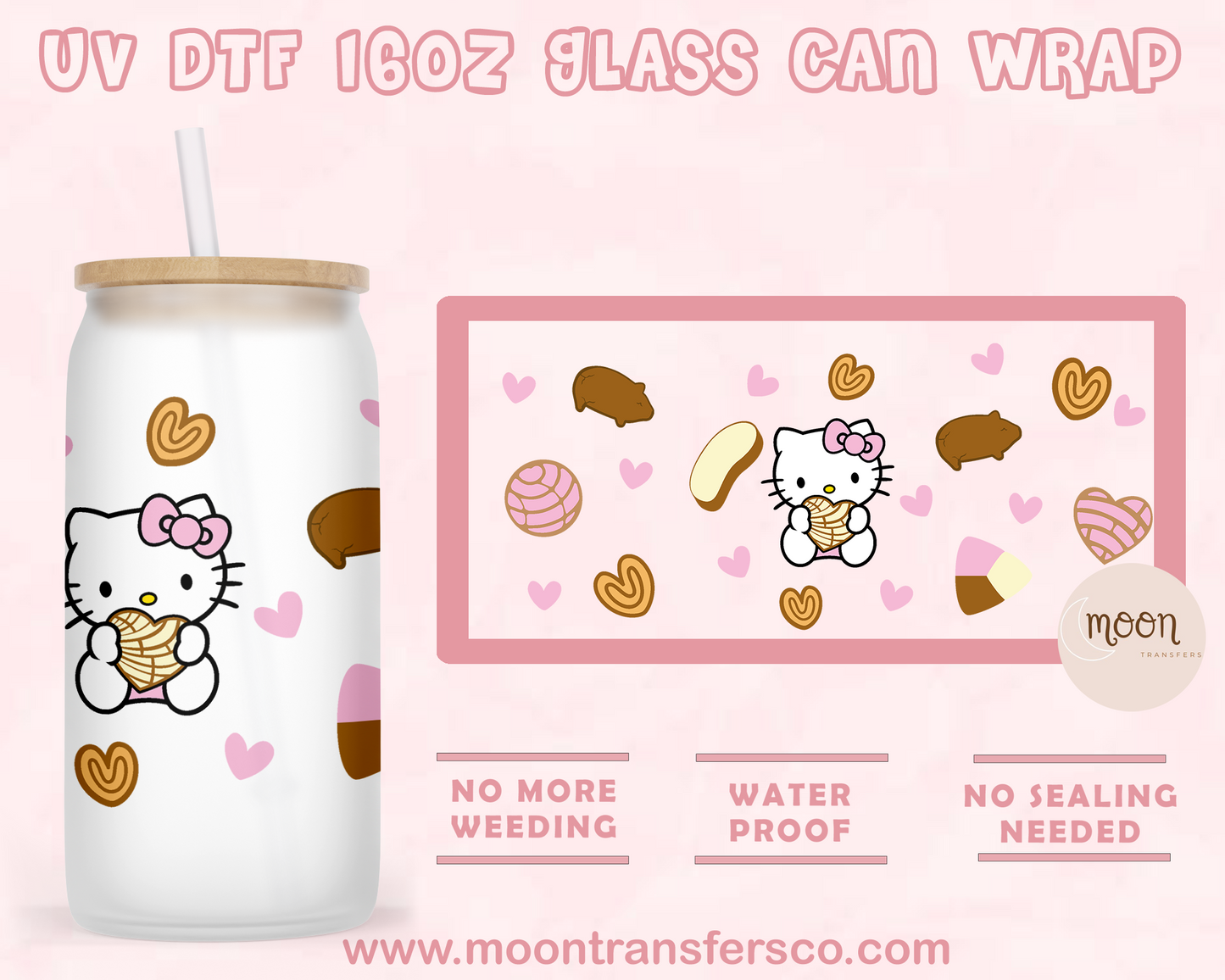 119- UV DTF 16oz Glass Can