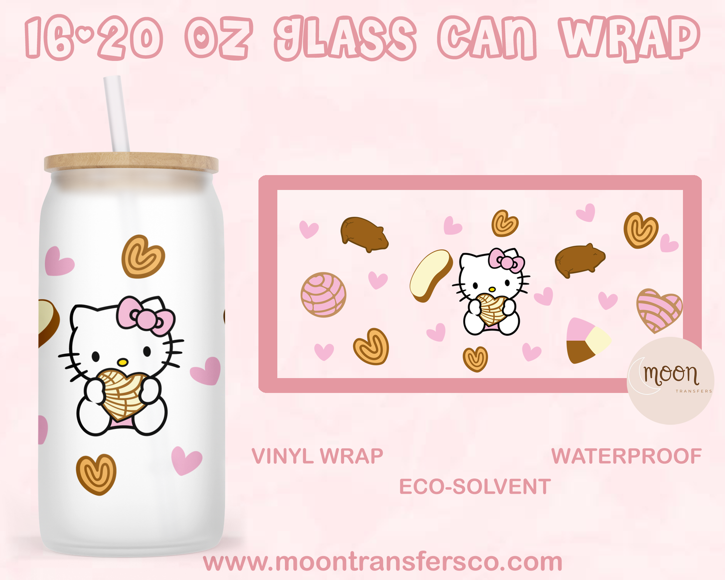 005 | Glass Tumbler Wrap| Vinyl Decal | Glass Can Wraps