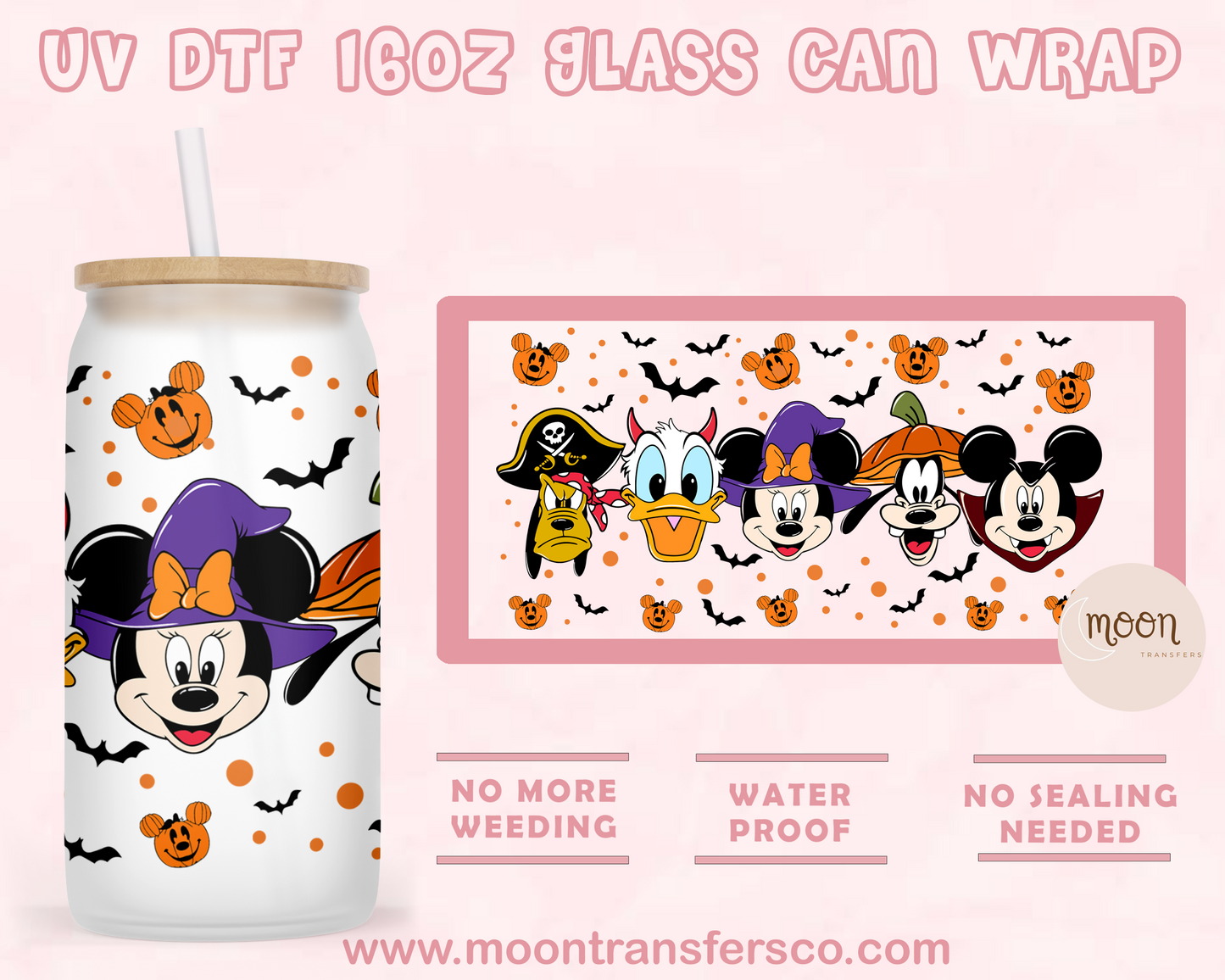 79-UV DTF 16oz Glass Can