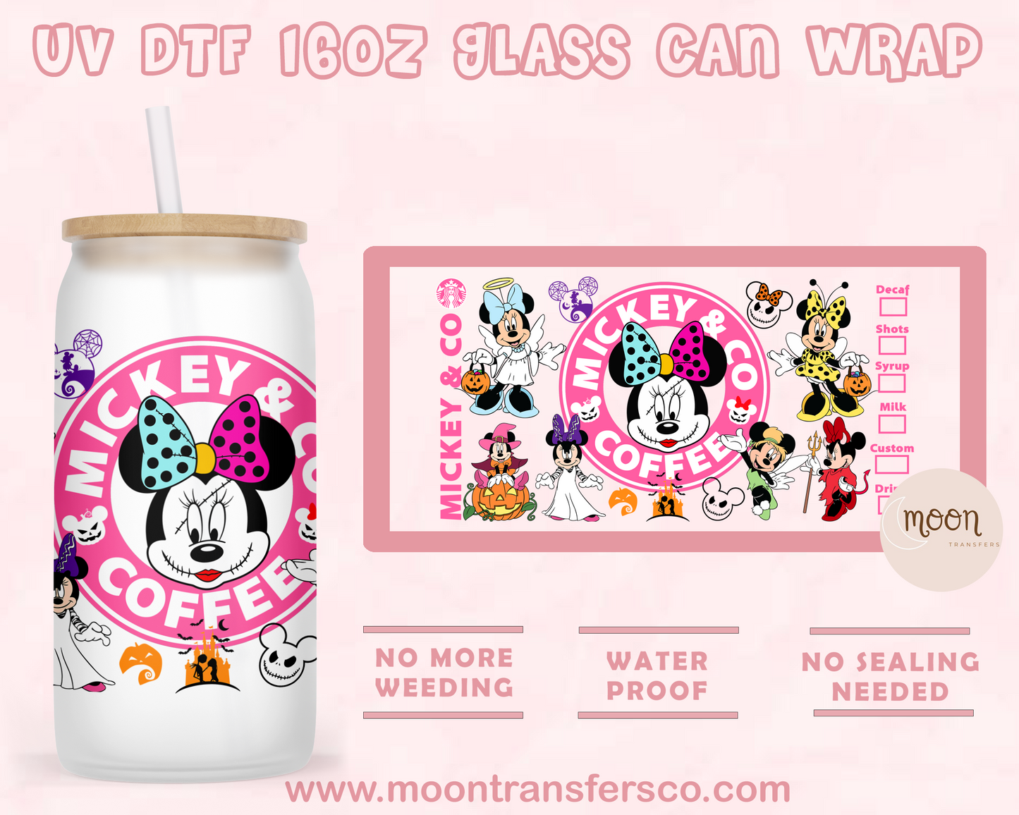 67- UV DTF 16oz Glass Can