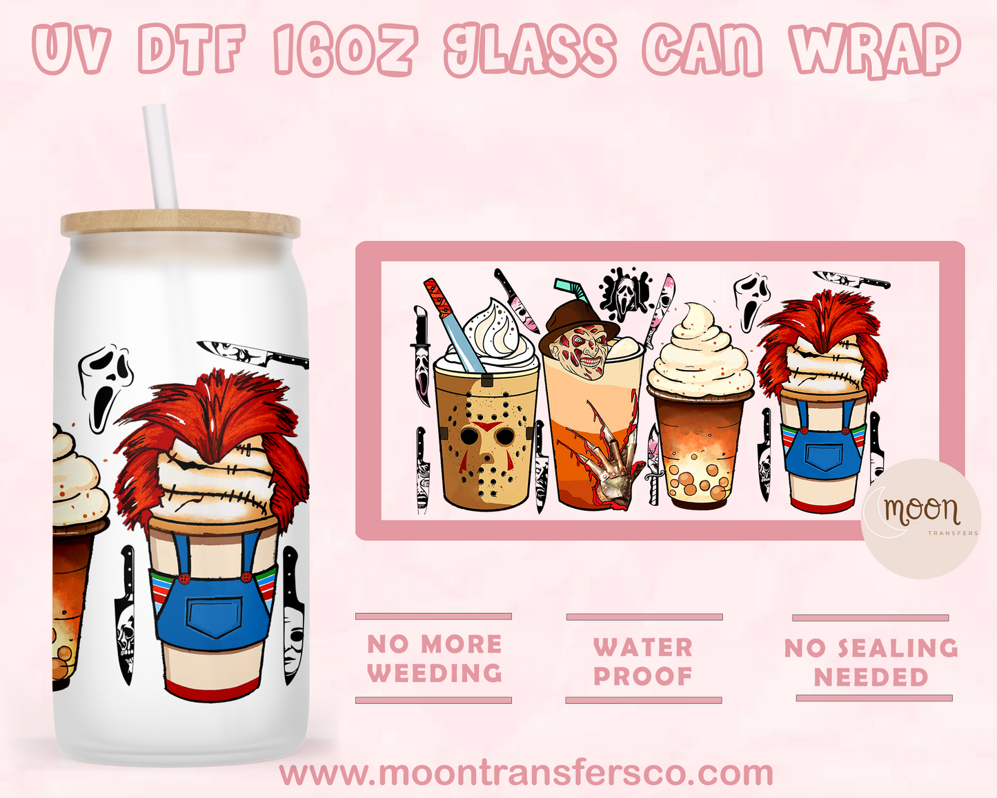78-UV DTF 16oz Glass Can