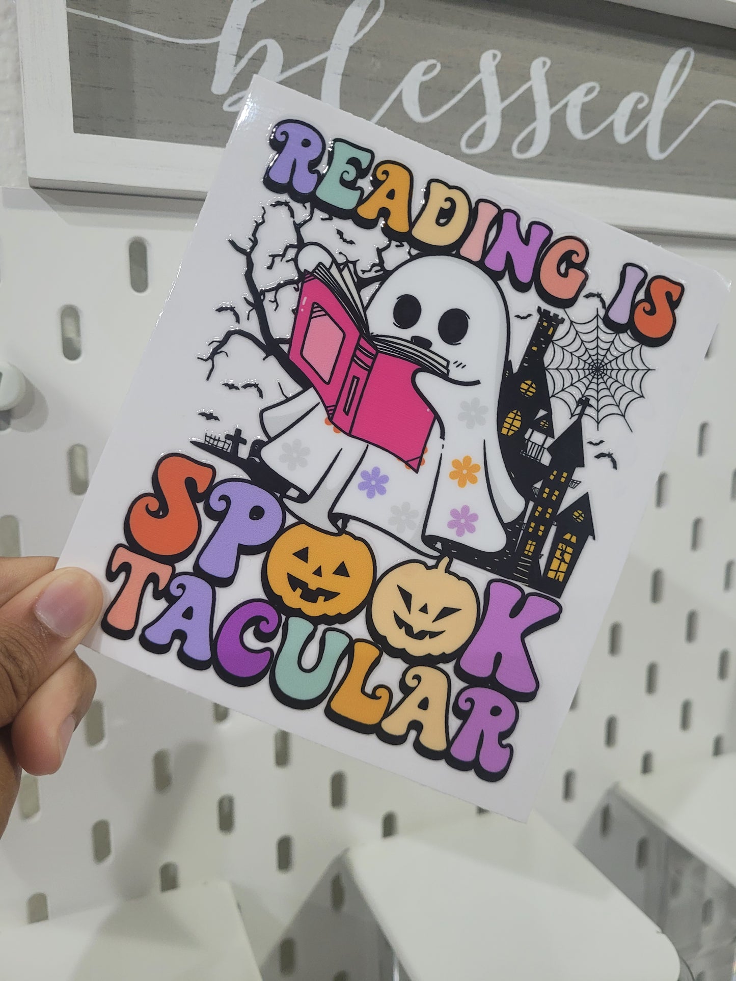 Readingis SpookTacular| UV DTF 16oz Glass Can | Decal (Copy)