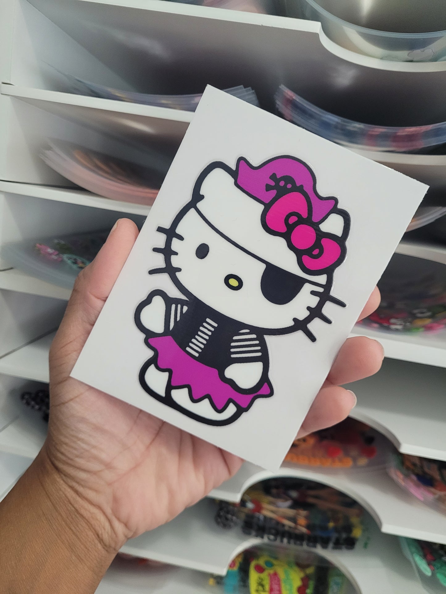 K. Cat Spooky| UV DTF 16oz Glass Can | Decal (Copy)