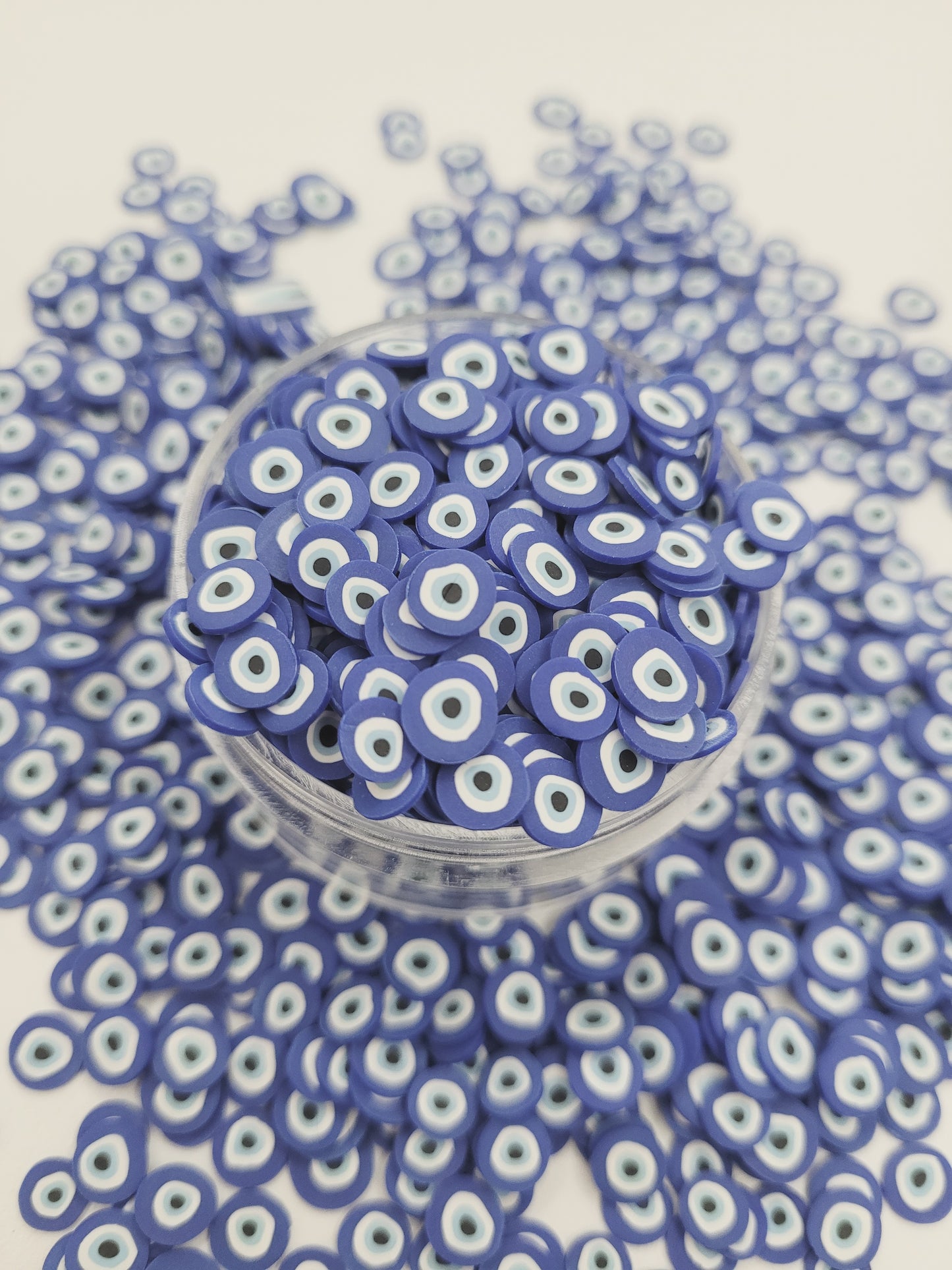 Blue Eye Slices Polymer Clay