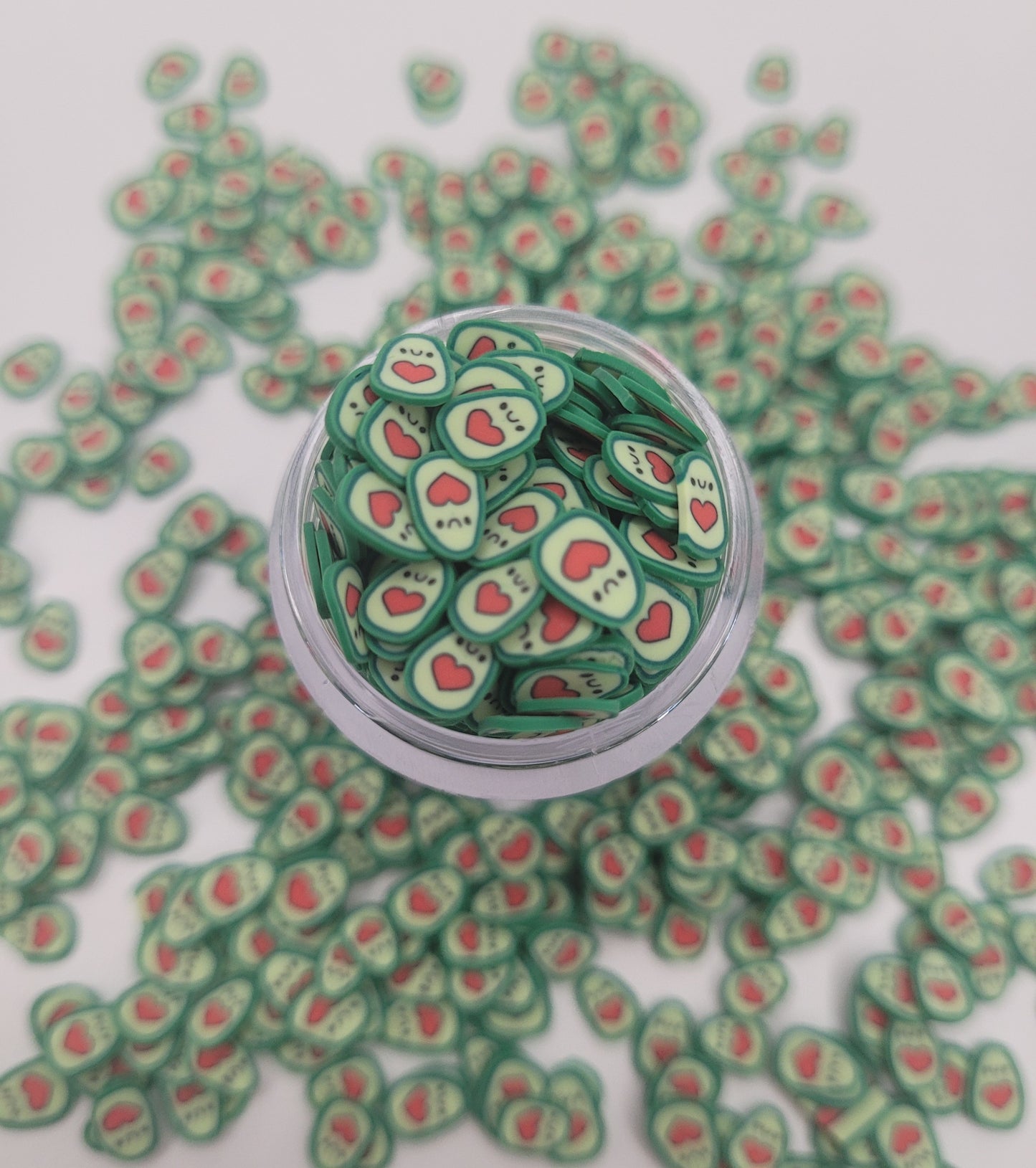 Avocado Slices Polymer Clay