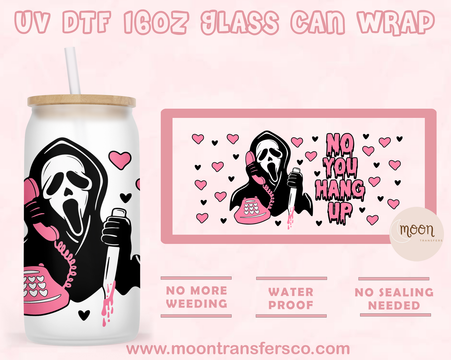 57- UV DTF 16oz Glass Can