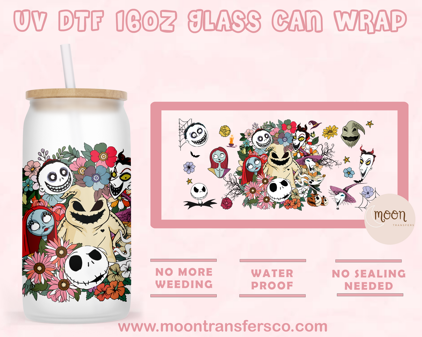 69-UV DTF 16oz Glass Can