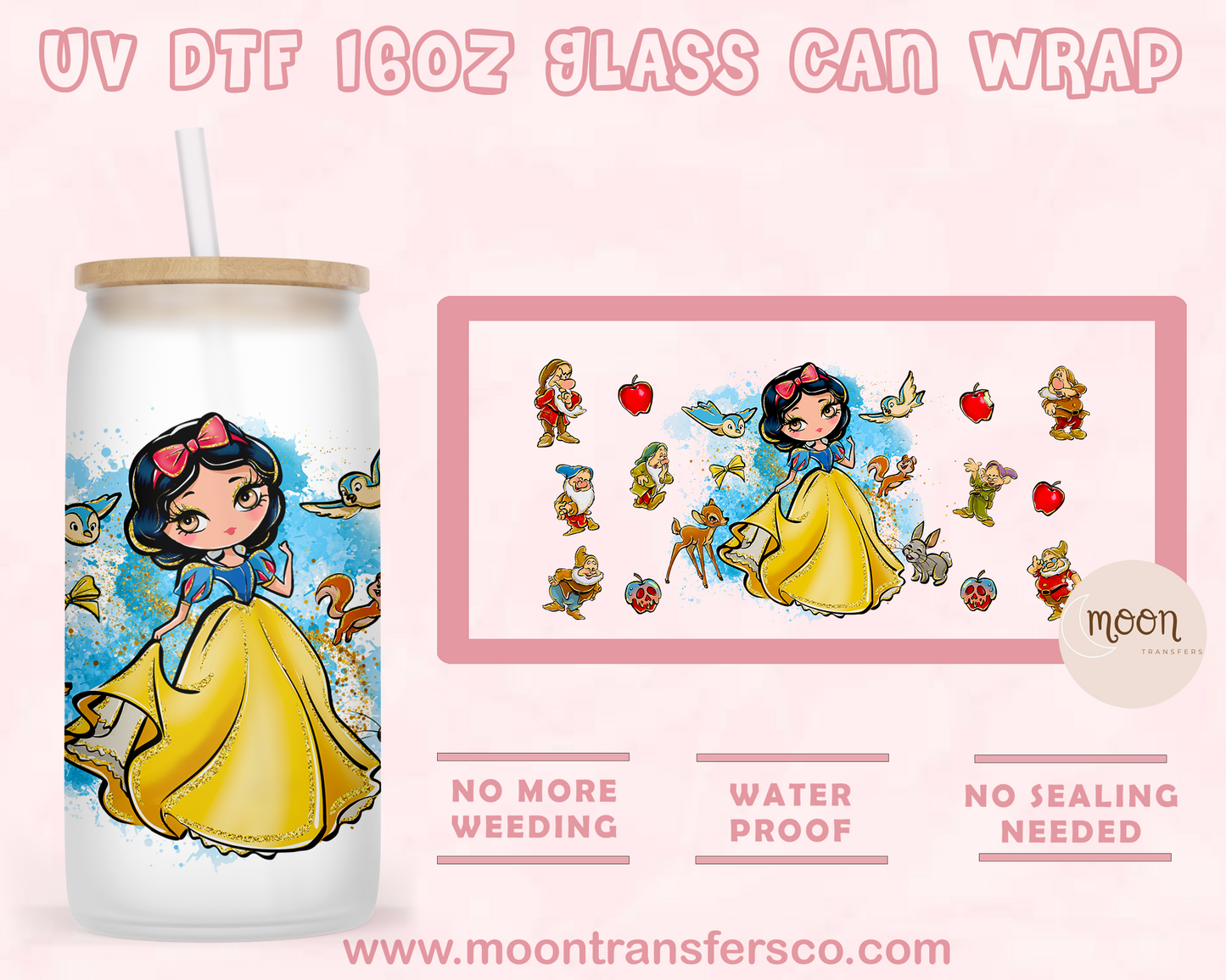 143-UV DTF 16oz Glass Can