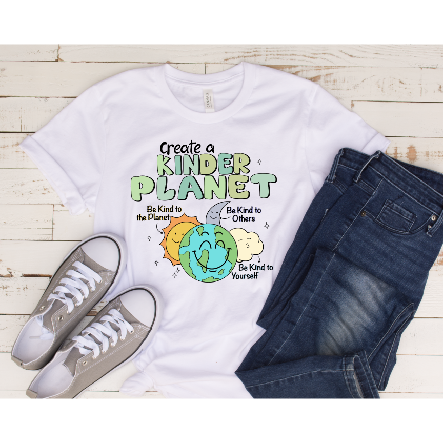 Create a Kinder Planet- Full Color DTF Transfer