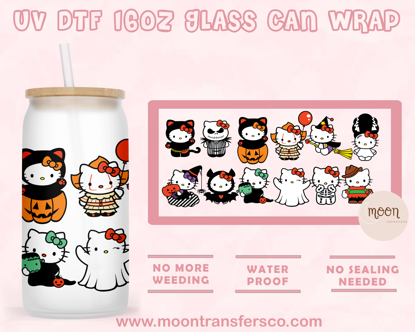 85- UV DTF 16oz Glass Can