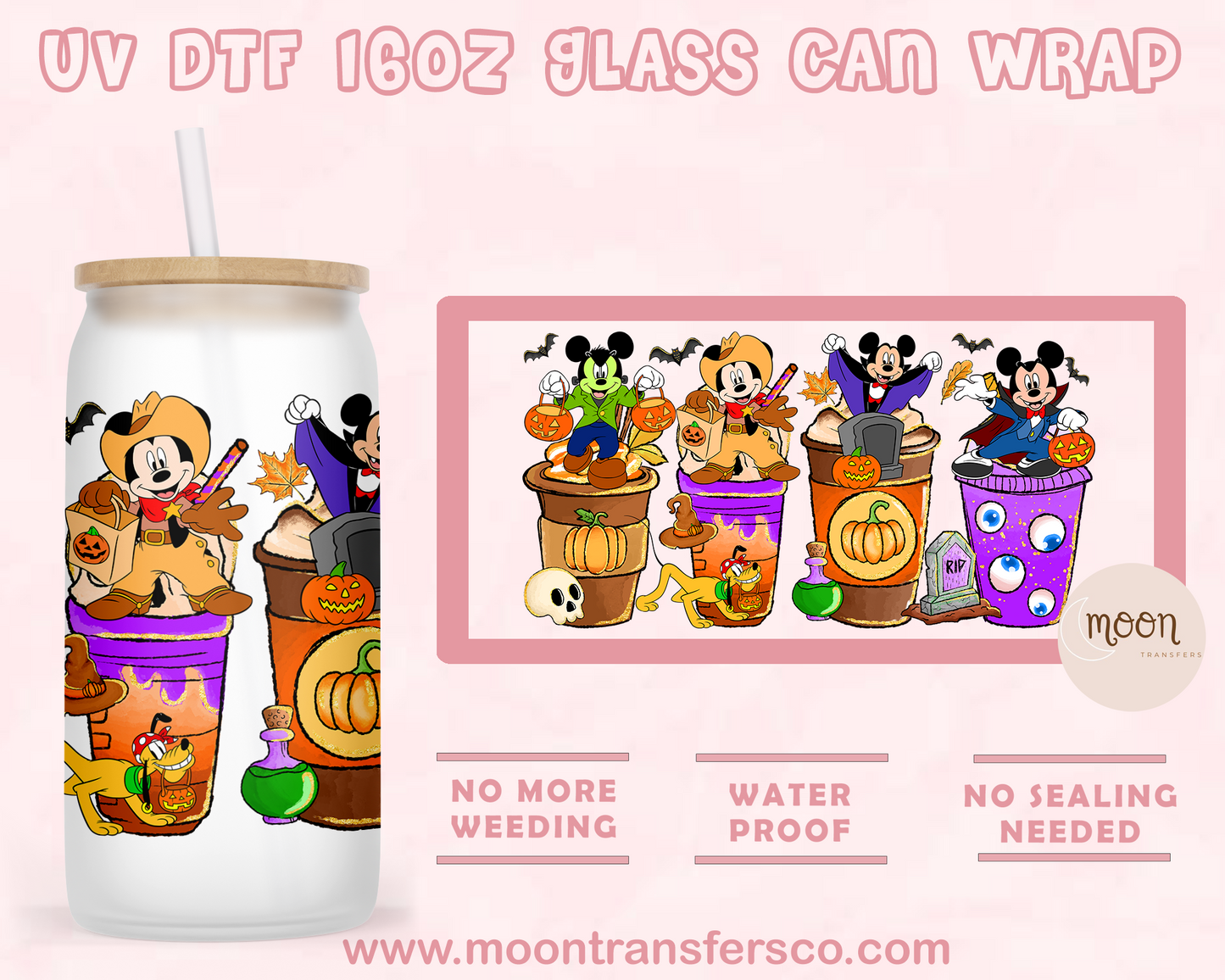 87- UV DTF 16oz Glass Can