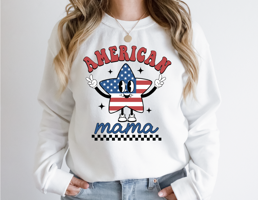 American MAMA- Full Color DTF Transfer