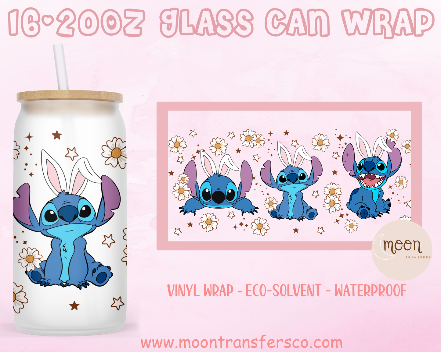 Spring | Glass Tumbler Wrap | Love | Vinyl Decal | Glass Can Wraps