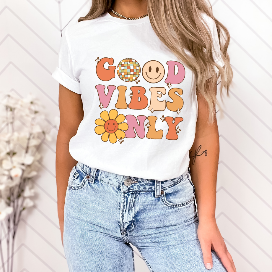 Good Vibes Only - Full Color DTF Transfer
