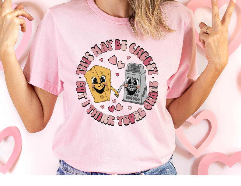 Cheesy Love Full Color Transfer (DTF)