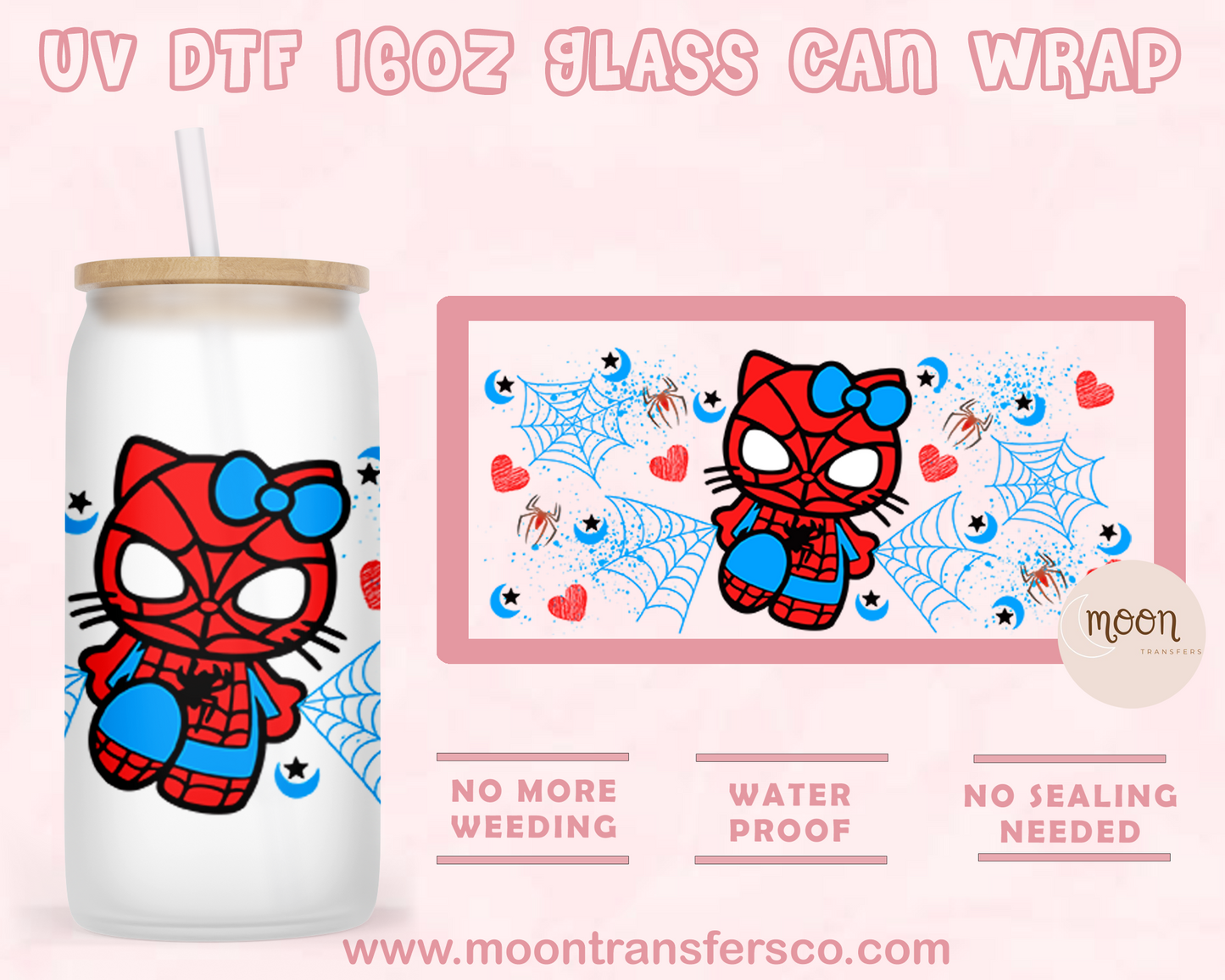 19 - UV DTF 16oz Glass Can