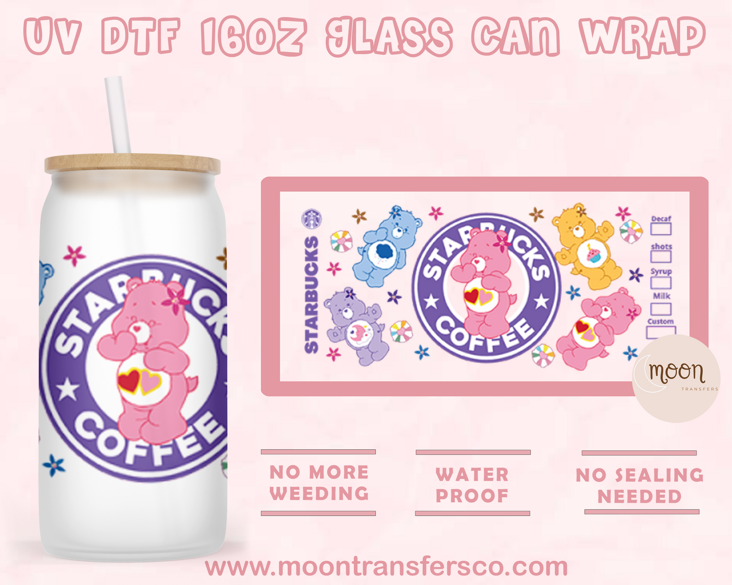 08- UV DTF 16oz Glass Can