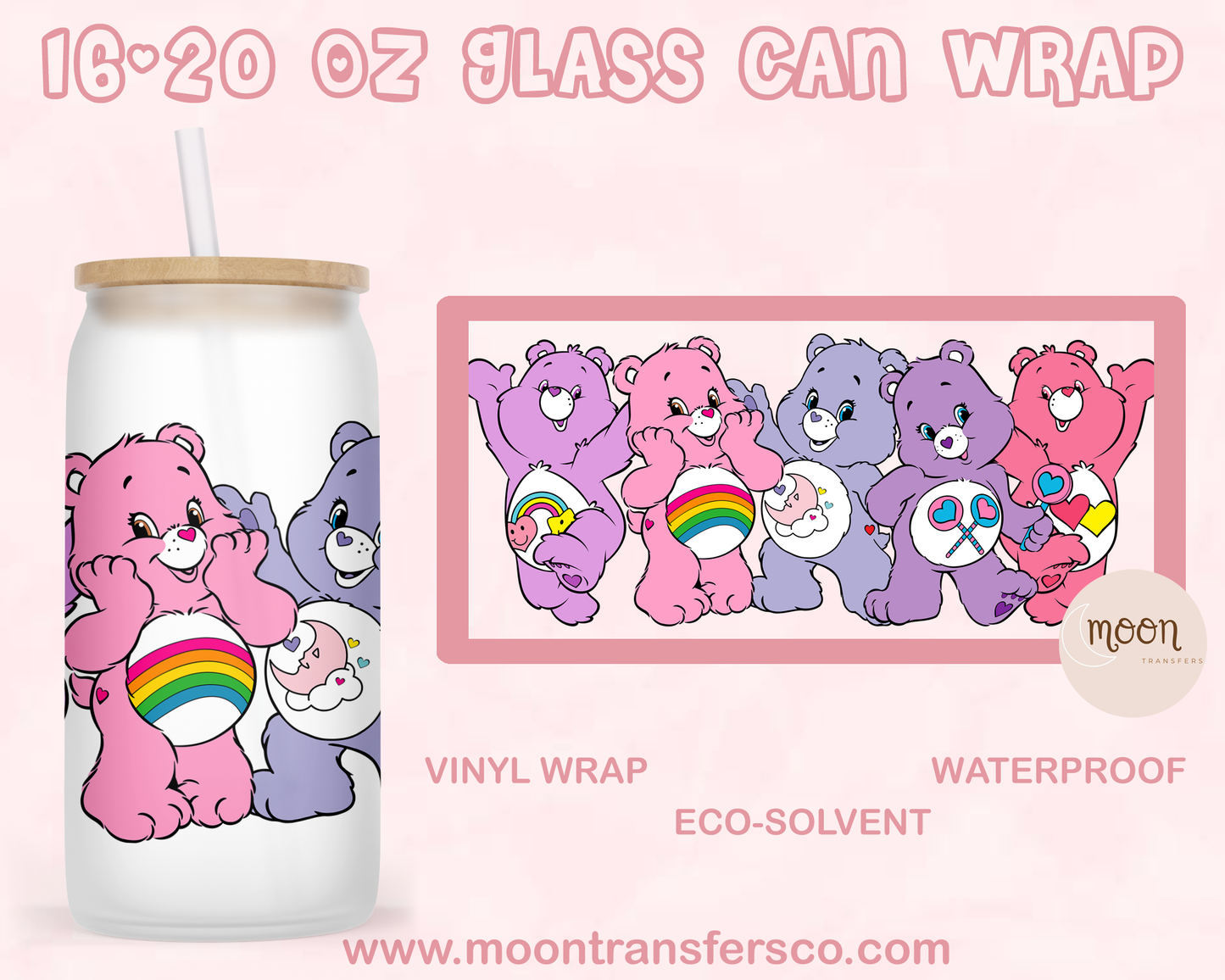 006 | Glass Tumbler Wrap| Vinyl Decal | Glass Can Wraps
