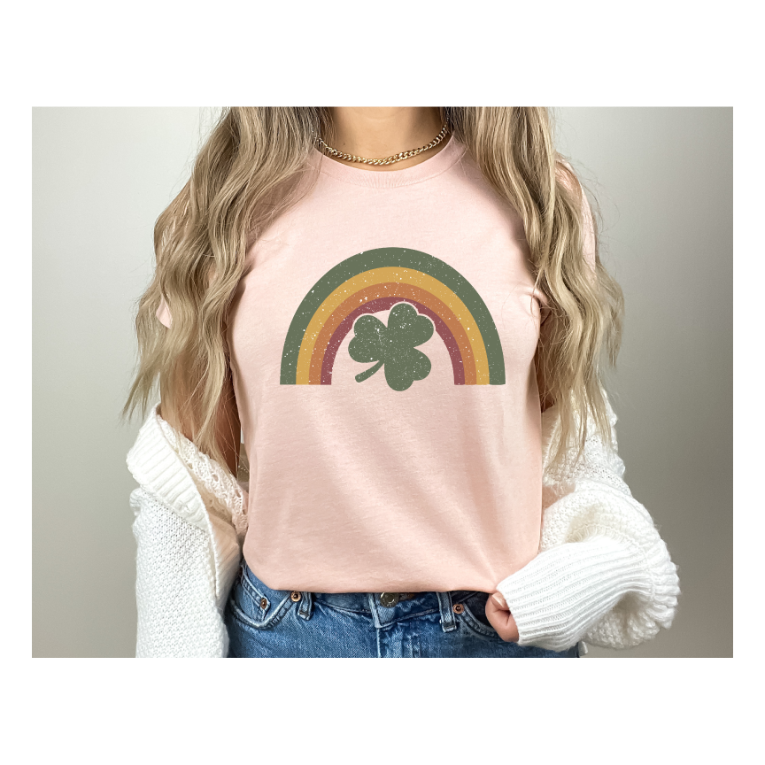 Retro Rainbow St. Patrick's - Full Color DTF Transfer