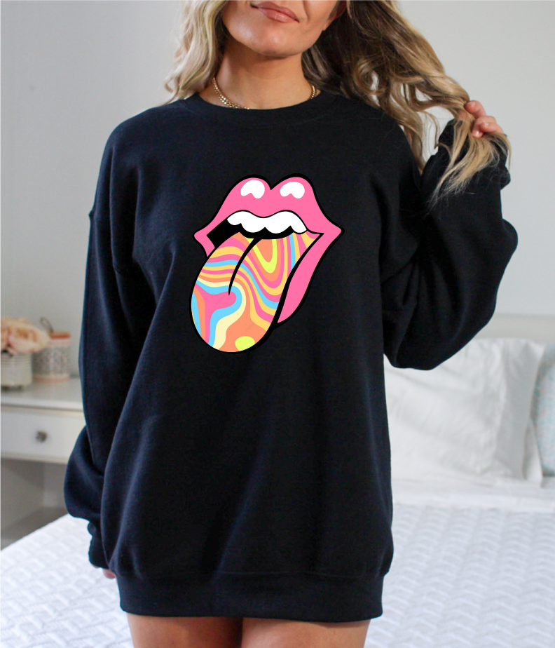 Colorful Tongue - Full Color DTF Transfer