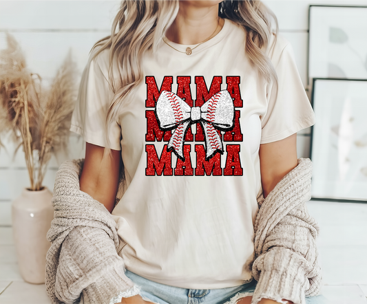 MAMA Beisboll-DTF Full Color Transfers