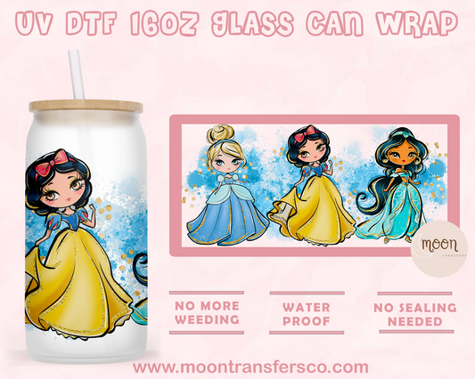 33- UV DTF 16oz Glass Can
