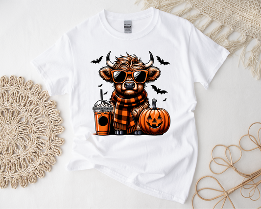 Cow Boo Halloween- Full Color DTF Transfer