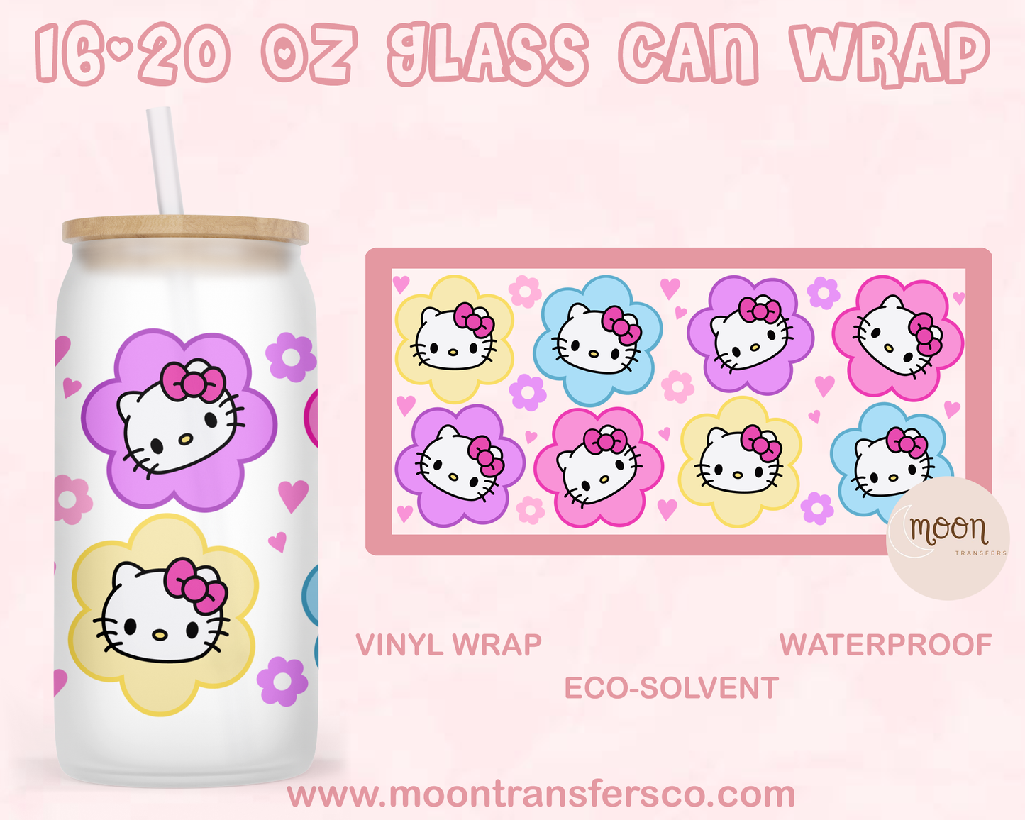 027| Glass Tumbler Wrap | Vinyl Decal | Glass Can Wraps