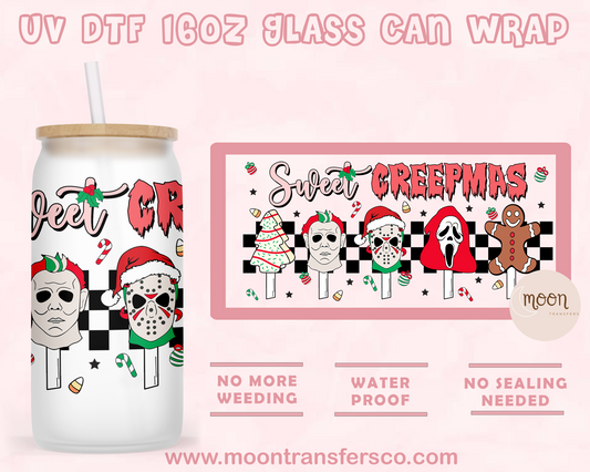 163- UV DTF 16oz Glass Can