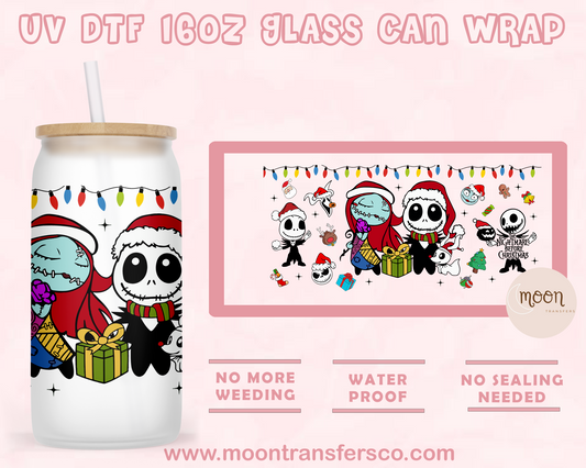 174- UV DTF 16oz Glass Can