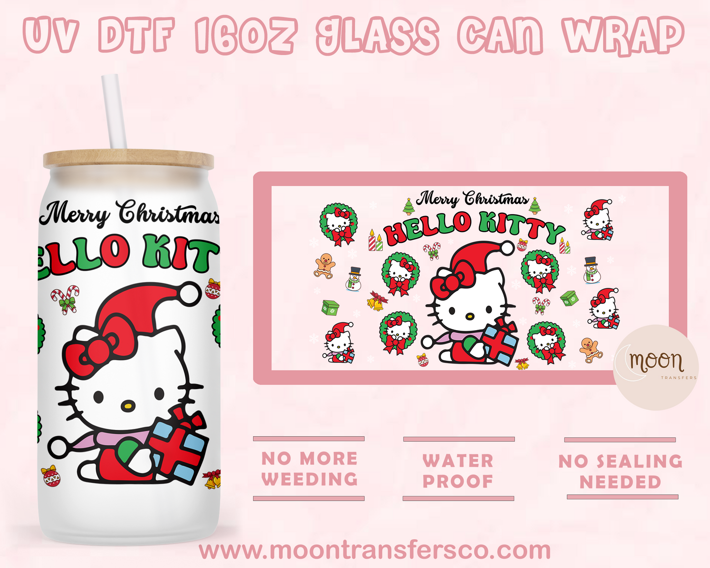 177- UV DTF 16oz Glass Can