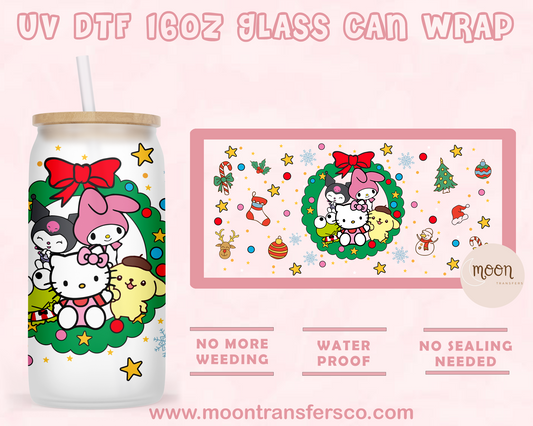 182- UV DTF 16oz Glass Can