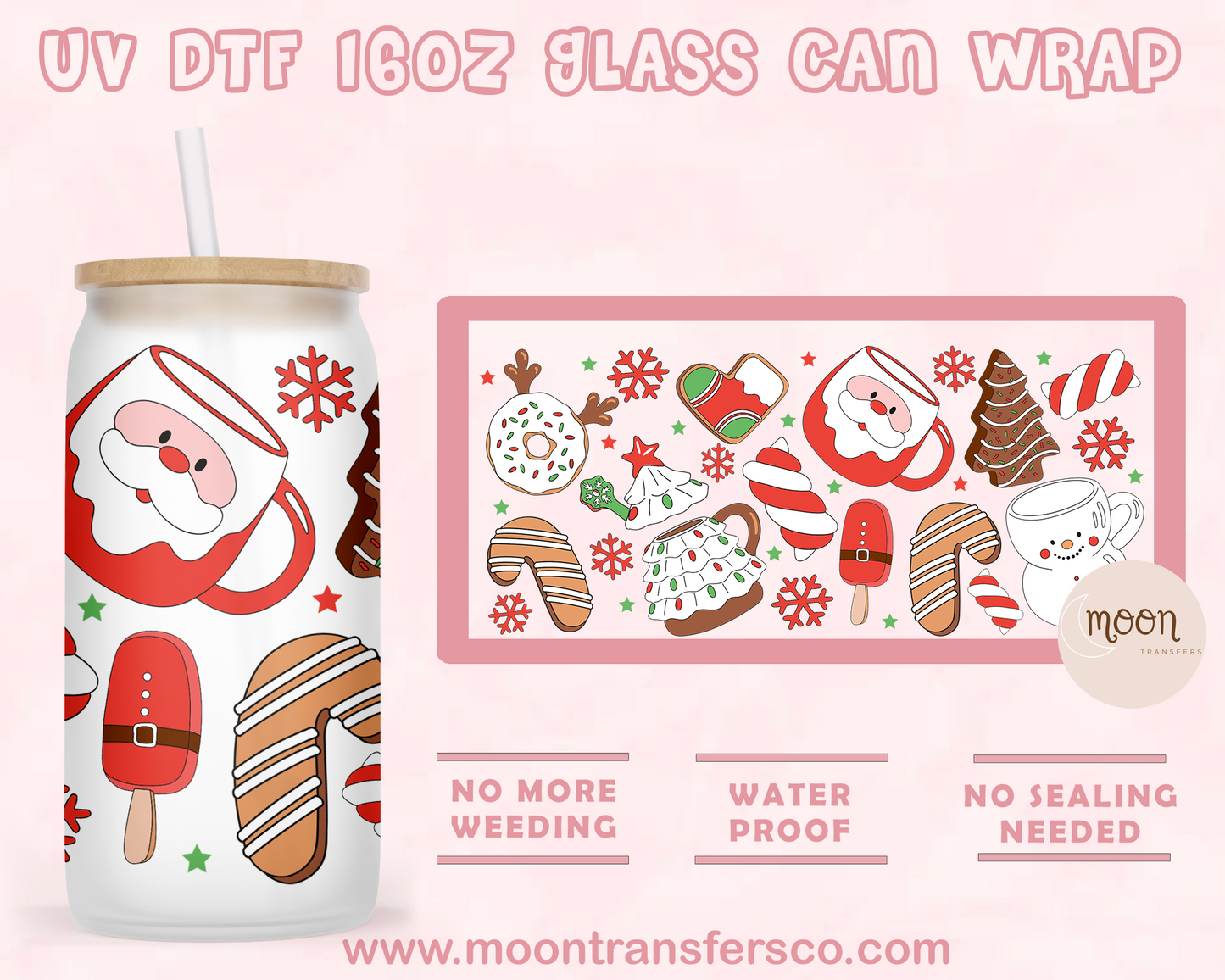 189- UV DTF 16oz Glass Can