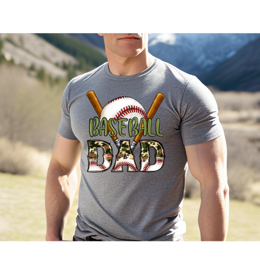 Dad Baseball -Full Color DTF Transfer