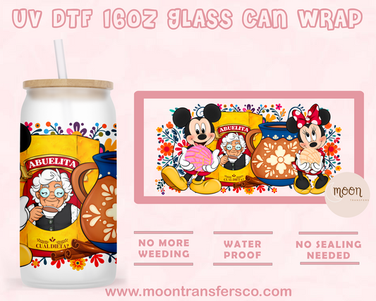 191- UV DTF 16oz Glass Can