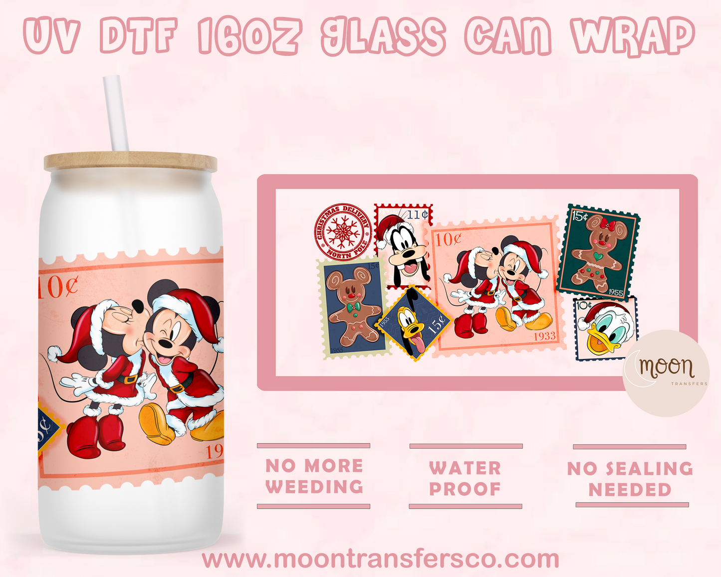 192- UV DTF 16oz Glass Can