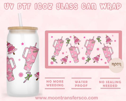 204- UV DTF 16oz Glass Can