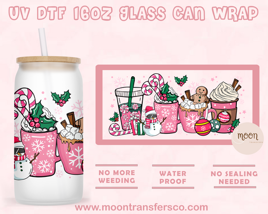 208- UV DTF 16oz Glass Can