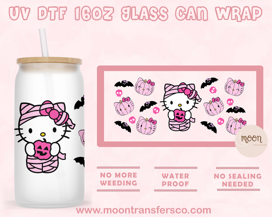 104- UV DTF 16oz Glass Can