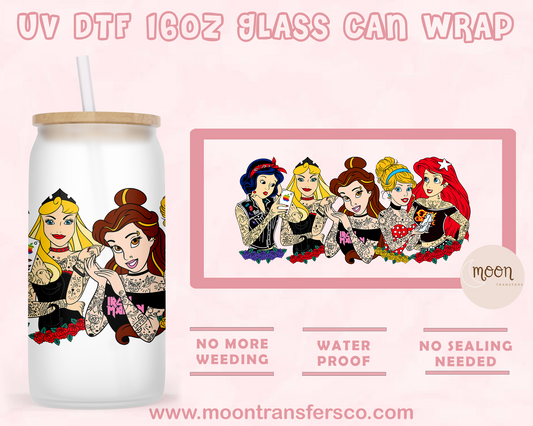 105- UV DTF 16oz Glass Can