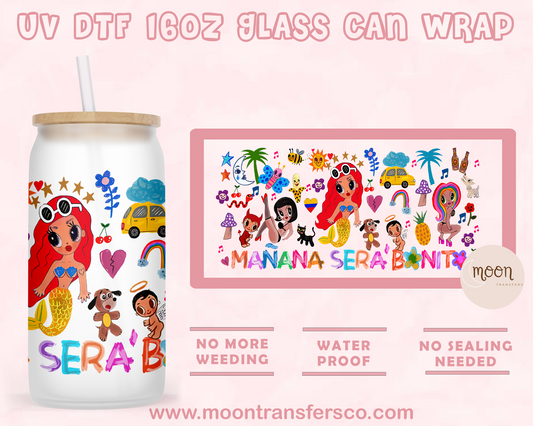 112- UV DTF 16oz Glass Can